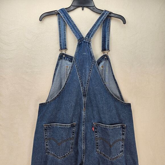 LEVI'S PREMIUM VINTAGE BIB JEAN OVERALL WOMEN'S LARGE BLUE RETRO WORKWEAR NWT - Picture 6 of 8